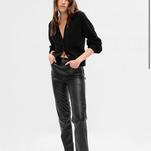 GAP vegan leather pants